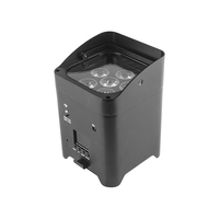 Luces LED de Escenario Recargables con Batería, Par Can 6x18W RGBWA+UV 9600 mAh, Control por APP/Control Remoto/DMX512