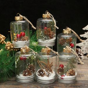 Adornos navideños promocionales Adornos de bombilla transparente Adorno 7*11cm Bola de Navidad de plástico - Product Image 5