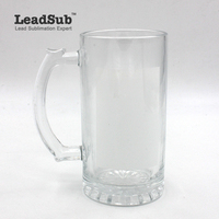 Usine en Chine Tasses à bière en sublimation de bonne qualité Tasses à bière personnalisées en gros Grande chope à bière en verre personnalisée