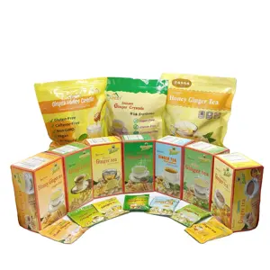 Instant Honey Ginger Tea Granules Drink Powder Sachets and sugar free ginger tea powder Chinese supplier