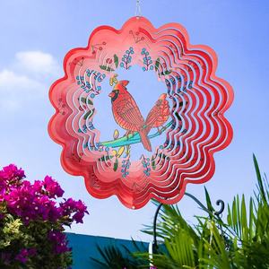 8 inç süblimasyon Metal rüzgar Spinner asılı el sanatları için rüzgar Spinners kapalı açık bahçe asılı dekorasyon - Product Image 4