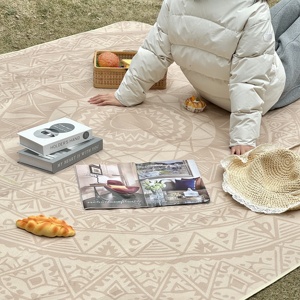Mantas de Picnic Extra Grandes de Poliéster, Plegables, Impermeables, para Playa, Camping, Senderismo, Viajes, Alfombra de Oración Musulmana de Bolsillo - Product Image 3