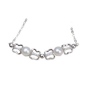 S925 <b>Silver</b> <b>Bracelet</b> with 7DIY Pearl 7-8 <b>Bracelet</b> Holder Female Butterfly Accessories DIY Jewelry for Personalized Pearl <b>Bangles</b> - Product Image 5
