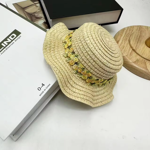 Sombrero para Mascotas, Sombrero de Paja con Encaje para Perros y Gatos Pequeños, Mini Sombrero - Product Image 3