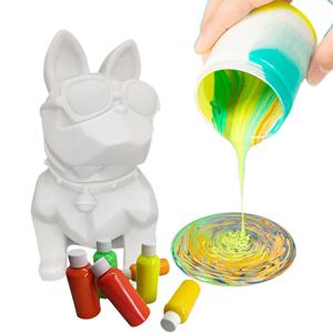 <span class=keywords><strong>Peinture</strong></span> fluide DIY 28 cm Bouledogue français Tirelire <span class=keywords><strong>Peinture</strong></span> fluide <span class=keywords><strong>Chien</strong></span> avec 37 couleurs de <span class=keywords><strong>peinture</strong></span> <span class=keywords><strong>acrylique</strong></span> fluide - Product Image 1