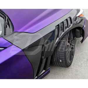 Guardabarros Delantero de Fibra de Carbono Estilo RTS EPAV para Infiniti Q50 2013-2024, Ventilado y Agresivo, Tejido 3K/6K/12K, Acabado Brillante/Mate, Protección UV - Product Image 2