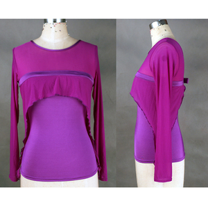 MOQ su misura di colore su misura 1 pz donne ragazze <span class=keywords><strong>Sexy</strong></span> sala da ballo latino Danc Top - Product Image 5