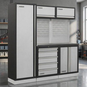 Fervi Modular Office Furniture-A008C <b>Tool</b> <b>Cabinets</b> 1960x498x2000mm Dimensions for Efficient Workspace - Product Image 2