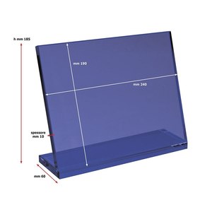 Base de Vidrio Azul 240X190X10 mm, Vidrio Decorativo Azul 240X190X10 mm - Product Image 2