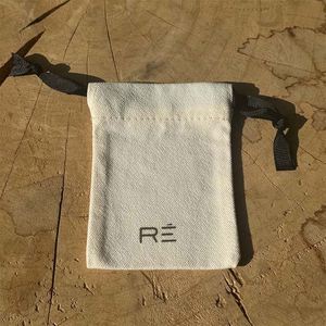 Customized Logo Recyclable Cotton <b>Drawstring</b> <b>Pouches</b> Dust Bag Packaging for Jewelry Wholesale Promotion High Quality <b>Pouch</b> - Product Image 3