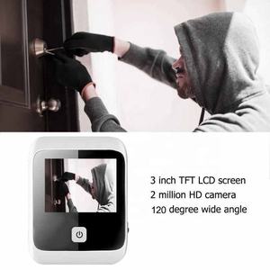 3,0 Zoll Digitaler LCD-Türspion mit Türklingel, 120 Grad Weitwinkel HD-Videorekorder, 1MP Kamera - Product Image 3