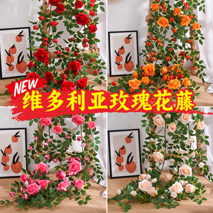 ดอกกุหลาบวิคตอเรียนประดิษฐ์จากผ้าไหมสำหรับตกแต่งผนัง เพดาน และสวน - Product Image 2