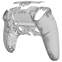 Remplacement de la coque du boîtier arrière noir clair eXtremeRate pour le contrôleur Dualsense PS5 Edge