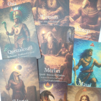 Vente directe d'usine, boîte rigide magnétique personnalisée, jeu de cartes de tarot anglaises avec guide, cartes de tarot personnalisées en gros
