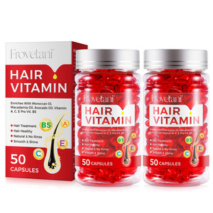 FROVETANI Melembapkan Secara Mendalam Menutrisi Menghaluskan Menyehatkan Minyak Perawatan Rambut <span class=keywords><strong>Vitamin</strong></span> C E Kapsul Softgel Kapsul <span class=keywords><strong>Vitamin</strong></span> Rambut B5 - Product Image 6