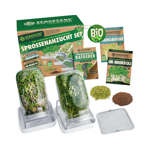 Kit de Cultivo Orgánico Zengreens Incluye 1-3 Bandejas de Germinación de Vidrio, Guía de 50 Páginas, 10 Bandejas de Vivero en Línea de Acero - Product Image 1