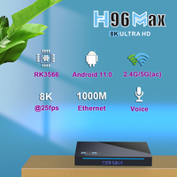 B2B original usine H96 max Rk3566 offre spéciale OTT Tv box double wifi 2.4G 5G AV jouer à des jeux smart set top box