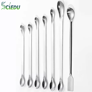 Cuchara <span class=keywords><strong>de</strong></span> Acero Inoxidable para Laboratorio, Espátula para Muestras, Cuchara <span class=keywords><strong>de</strong></span> Mezcla para Suministros <span class=keywords><strong>de</strong></span> Laboratorio - Product Image 1