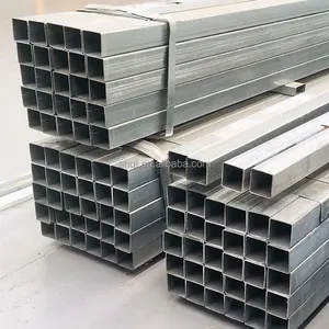 ASTM A530/A519/A53 soğuk haddelenmiş sıcak daldırma galvanizli dikdörtgen kare içi boş bölüm çelik boru prefabrik evler kaynaklı çelik