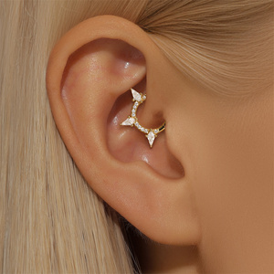 ต่างหูเงินแท้ 925 รูปทรงกลมประดับพู่ห้อยเกล็ดหิมะสุดฮิต - Product Image 6