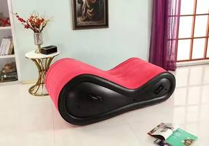 Sofá <span class=keywords><strong>Inflable</strong></span> Sexy Rojo Dr. Lee con Funda de Flocado, Modelo 002, para Decoración de Sala de Estar, Precio de Fábrica - Product Image 4