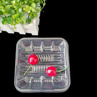 Plateau alimentaire rectangulaire en plastique PP personnalisé de haute qualité avec couleur blanche et transparente, conservation de la fraîcheur, emballage de viande