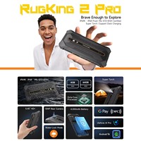 Ulefone RugKing 2 Pro AI Ponsel Tangguh 5.45'' LCD IP68 Tahan Air Android 16 4GB+128GB Unisoc T7250 NFC Baterai 5000mAh GSM