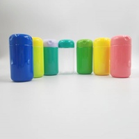 Bouteille en plastique PET/HDPE aux couleurs personnalisées, pour la nutrition sportive, les protéines/l'huile de poisson/les capsules