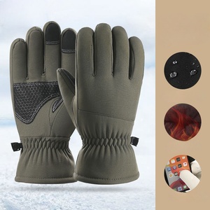 Guantes de Esquí para Hombre y <span class=keywords><strong>Mujer</strong></span>, Unisex, de Cuero, Dedos Completos, Poliéster/Algodón, Antideslizantes e Impermeables - Product Image 2