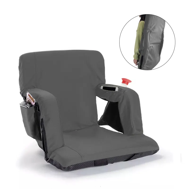 Gradas plegables portátiles reclinables para asiento de estadio, ajustables, venta al por mayor