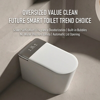 Vente en gros usine – Nouvelle toilette intelligente intégrée à ouverture automatique du couvercle, sans limite de pression d'eau, pour toilettes et salles de bain