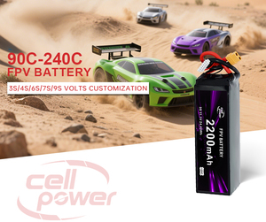 Batterie Lipo haute performance 11.1V 14.8V 22.2V 2200mah 3s4s6s 120C batterie au Lithium à taux de décharge élevé pour jouets de course - Product Image 1