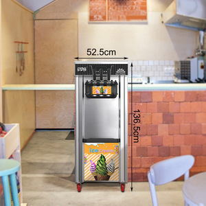 Machine à glaces Winningstar ST-9703, commerciale, trois têtes verticales, pour les salons de thé - Product Image 3