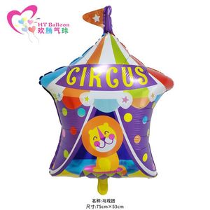 Vendita all'ingrosso di nuovi palloncini in pellicola di alluminio a forma di testa di animale per decorazioni scolastiche, palloncini a forma di animale dei cartoni animati per il primo <span class=keywords><strong>compleanno</strong></span> del bambino - Product Image 6