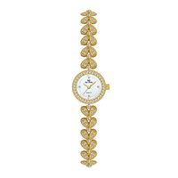 Jam Tangan Wanita BS Bee Sister FA1738 Dial Kecil Vintage Emas Stainless Steel Sport Tahan Air 3BAR Mewah Quartz Pointer