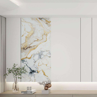Harga Produsen Lembaran Marmer PVC Motif Batu Alam Tahan Gores untuk Pelapis Dinding Interior Tebal 2.8mm