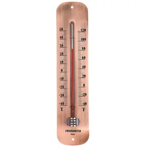 Indoor Outdoor Thermometer Hygrometer Large Wall Decor, Outdoor  Thermometers for Patio Garden, Waterproof No Battery Needed Wall-Mounted