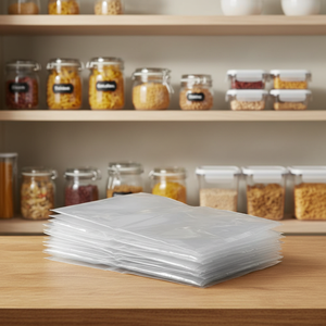 <b>Transparent</b> Food-Grade Vacuum Storage <b>Bags</b> for Meat, Vegetables & Dry Food Packaging - Product Image 1