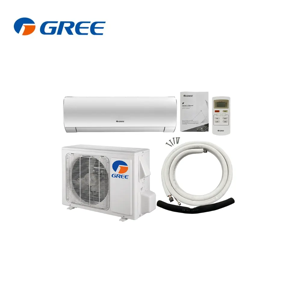 Gree marca 24000 btu casa sistema divisão, aquecimento e resfriamento ar condicionado r410a parede unidade ac mini divisor de ar condicionado