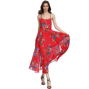 Été nouvelle station balnéaire ceinture en mousseline de soie dos nu robe boho mia plage robe - Product Image 1