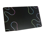 Carte de visite en métal gravée au laser NFC, personnalisée, imprimée, noire mate, carte de contact sociale