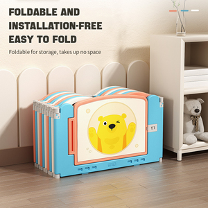 Valla de juguete de HDPE barata para bebé, juegos plegables de plástico para gatear, Corralito, valla de juguete de seguridad, almohadillas para sala de estar de niños - Product Image 2