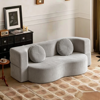 Vente chaude : Canapé-lit pliable compressé en mousse pure BTCS014 avec oreillers pour la maison ou l'appartement, exporté dans plus de 50 pays