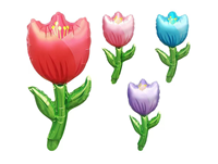 Ballons en forme de fleurs RTS pour la décoration de mariage, la Saint-Valentin et la fête des mères - Ballons de fête en feuille colorée 21*45cm, idée cadeau