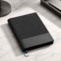 Carnet de notes portable A5 en cuir PU personnalisé avec logo - Agenda promotionnel personnalisé pour cadeaux d'affaires et accessoires étudiants