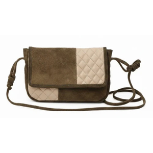 Bolso Bandolera de Cuero Acolchado y Liso con Parches, Correa Ajustable, Elegante, Espacioso, para Viaje, Duradero y Ligero - Product Image 1