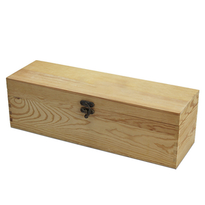 Cassette Legno Vino Flap Lid Wine Boxes Packaging Case Gift Wine Single Bottle Wooden Customized Wood Wooden Wine Box
