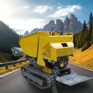 800kg Concrete Dumpe Mini Power Crawler Power All Terrain Portable Truck Dumper For Construction