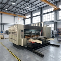 Machine de fabrication de boîtes d'expédition : Prix de la petite machine d'impression, de rainurage et de découpe pour cartons ondulés