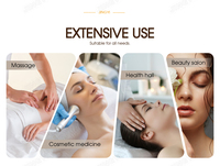 Table de massage électrique sur mesure, nouvelle, dorée et blanche, 4 moteurs, lit de spa incurvé pour cils et soins du visage